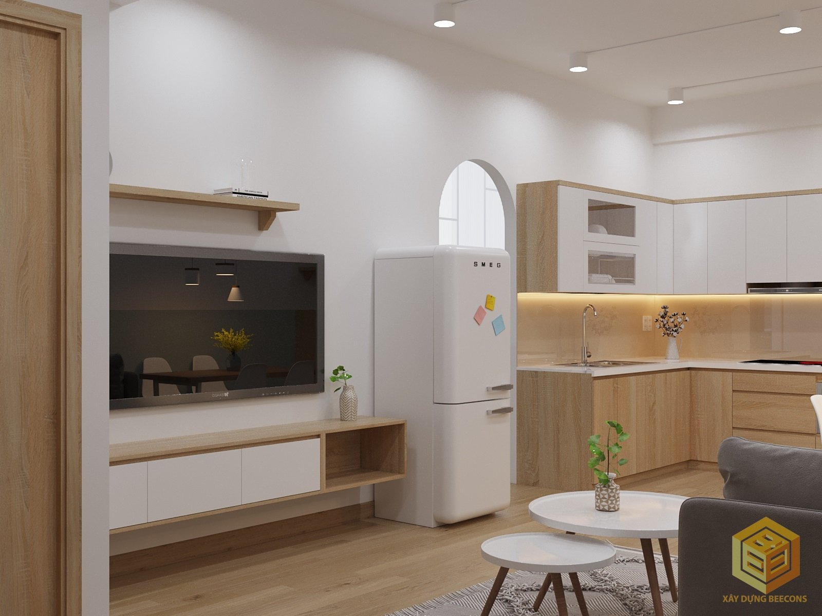 Dự án thi công nội thất nhà chung cư đẹp, ấn tượng nhất do Beecons thực hiện