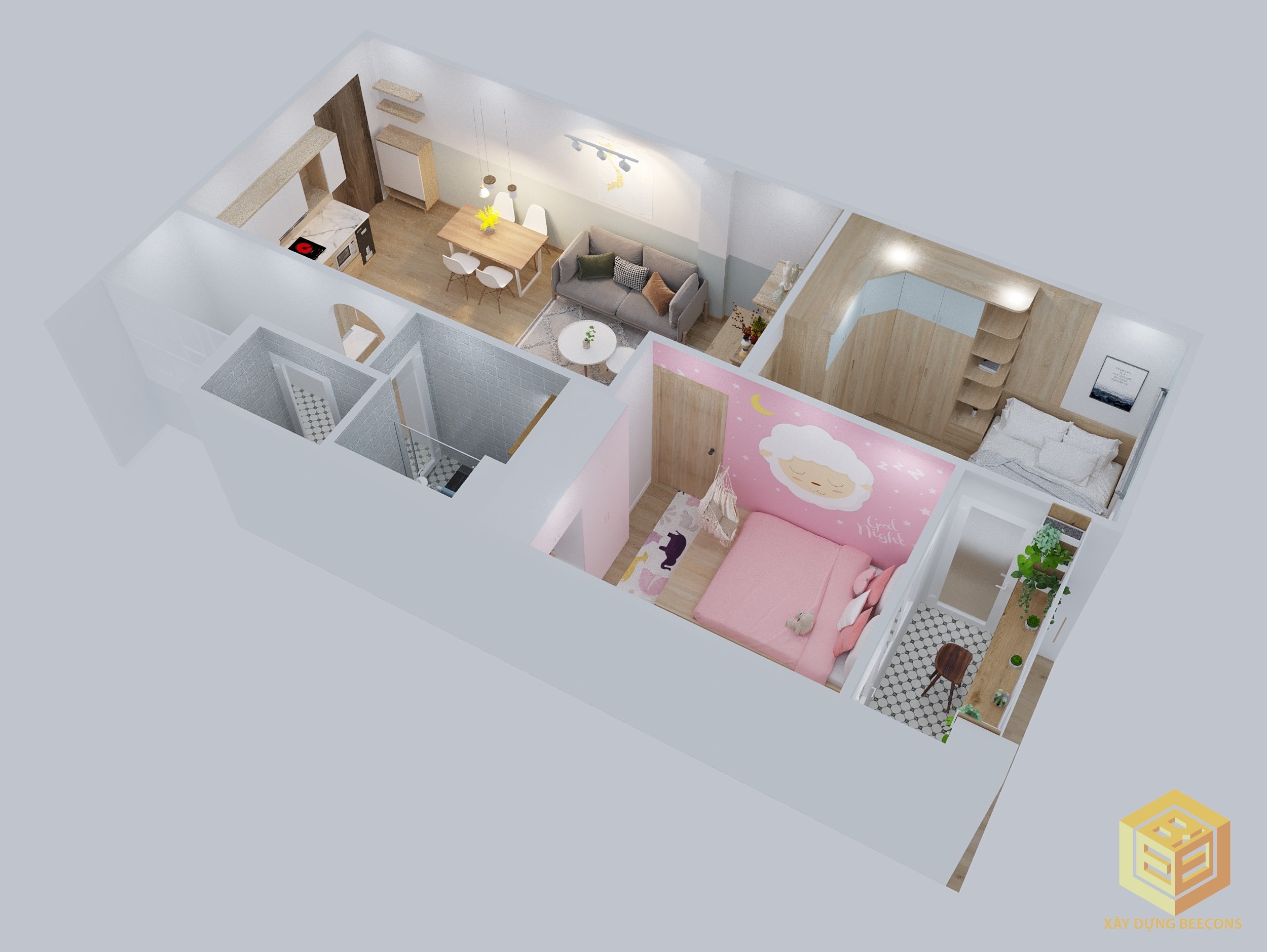 Dự án thi công nội thất nhà chung cư đẹp, ấn tượng nhất do Beecons thực hiện